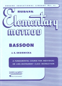 Rubank Elementary Method Skornicka Bassoon Sheet Music Songbook