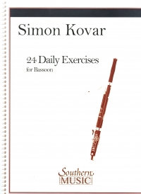 Kovar 24 Daily Exercises Bassoon Sheet Music Songbook