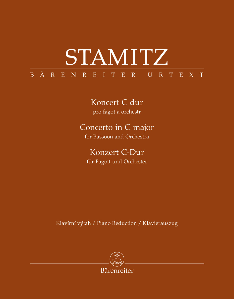 Stamitz Concerto For Bassoon & Orch In C  Bsn & Pf Sheet Music Songbook