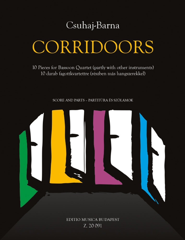 Csuhaj-barna Corridoors Bassoon Quartet Sheet Music Songbook