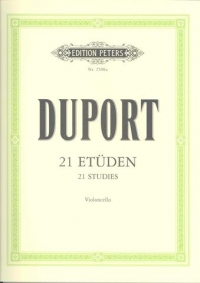 Duport Studies (21) Cello Sheet Music Songbook