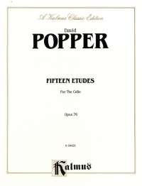 Popper Studies (15) Op76 Cello Sheet Music Songbook