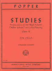 Popper Studies (10) Op76 Cello Sheet Music Songbook