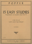 Popper Studies (15 Easy) Prep To Opp73 & 76 Cello Sheet Music Songbook