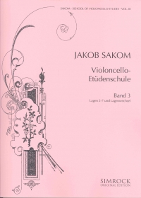 Sakom School Of Cello Studies 3 Sheet Music Songbook