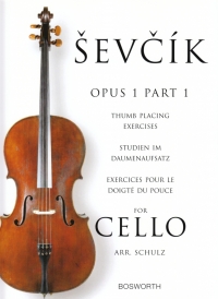 Sevcik Cello Op1 Pt 1 Thumb Placing Exercises Sheet Music Songbook