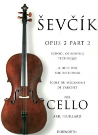 Sevcik Cello Op2 Pt 2 School Of Bowing Technique Sheet Music Songbook
