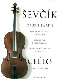 Sevcik Cello Op2 Pt 4 School Of Bowing Technique Sheet Music Songbook