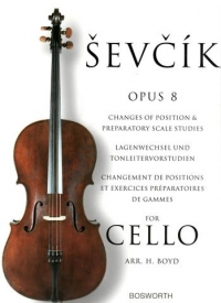 Sevcik Cello Op8 Changes Of Position & Prep Scales Sheet Music Songbook