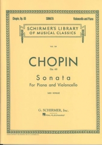Chopin Sonata Op65 Gmin Cello Sheet Music Songbook