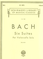 Bach Suites (6) Gaillard Cello Solo Sheet Music Songbook
