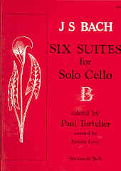Bach Suites (6) Tortelier/lenz Cello Solo Sheet Music Songbook