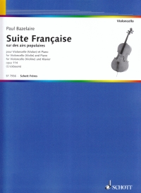 Bazelaire Suite Francaise Cello Sheet Music Songbook