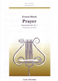 Bloch Prayer (no1 From Jewish Life) Cello Sheet Music Songbook