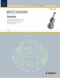 Boccherini Sonata Bb Cello Sheet Music Songbook