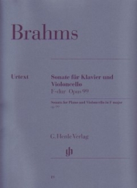 Brahms Sonata Op 99 F Major Cello Sheet Music Songbook