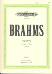 Brahms Sonata Op 99 F Major Cello Sheet Music Songbook