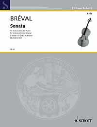 Breval Sonata C Op40 Stutschewsky Cello & Piano Sheet Music Songbook
