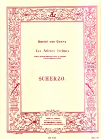 Goens Scherzo Op12 Cello Sheet Music Songbook
