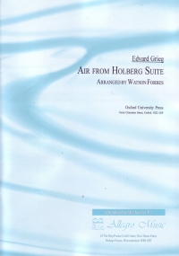 Grieg Air From Holberg Suite (cello & Pno) Sheet Music Songbook