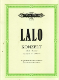 Lalo Concerto Dmin Cello Sheet Music Songbook