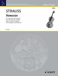 Strauss Romance F (1883) Cello Sheet Music Songbook