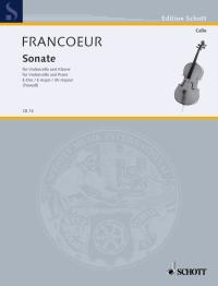 Francoeur Sonata In E Cello Sheet Music Songbook