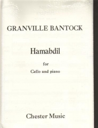 Bantock Hamabdil Hebrew Melody Cello Sheet Music Songbook