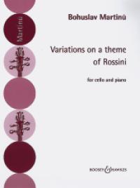 Martinu Variations On A Theme Of Rossini Cello Sheet Music Songbook