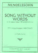 Mendelssohn Song Without Words Op109 Cello Sheet Music Songbook