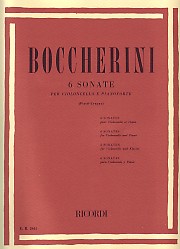 Boccherini Sonatas (6) Cello Sheet Music Songbook