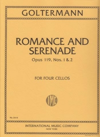 Goltermann Serenade Op119/2 4 Cellos Sheet Music Songbook