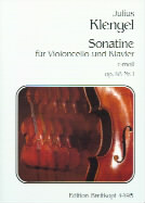 Klengel Sonatina Cmin Op48 No 1 Cello Sheet Music Songbook
