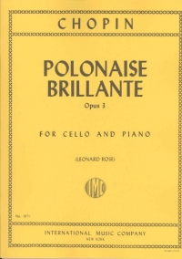 Chopin Polonaise Brilliante Op3 Cello Sheet Music Songbook