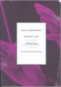 Lovell Summer Song (no 3 Summer Sketches) Cello Sheet Music Songbook