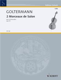 Goltermann Morceaux De Salon (2) Op53 4 Cellos Sheet Music Songbook