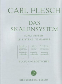 Flesch Scale System Arr Boettcher Cello Sheet Music Songbook
