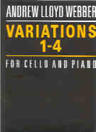 Lloyd Webber Variations 1-4 Cello Sheet Music Songbook