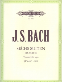 Bach Suites (6) Rubardt Cello Solo Urtext Sheet Music Songbook