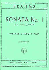 Brahms Sonata In E Min Cello Sheet Music Songbook
