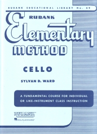 Rubank Elementary Cello Method Ward Sheet Music Songbook