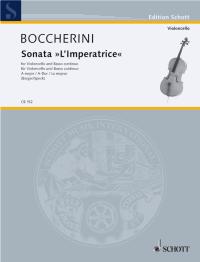 Boccherini Sonata A (limperatrice) Cello Sheet Music Songbook
