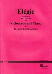 Bosanquet Elegie In Memoriam Cello Sheet Music Songbook