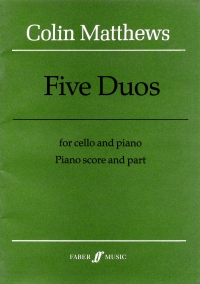 Matthews C 5 Duos Cello & Piano Sheet Music Songbook