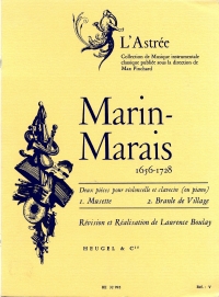 Marais Two Pieces Cello Sheet Music Songbook