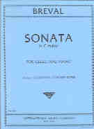 Breval Sonata In C Schoeder/rose Cello Sheet Music Songbook