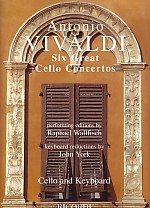 Vivaldi 6 Great Cello Concertos Ed Wallfisch Sheet Music Songbook