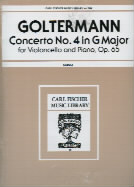 Goltermann Concerto Gmaj No 4 Op65 Arrschulz Cello Sheet Music Songbook