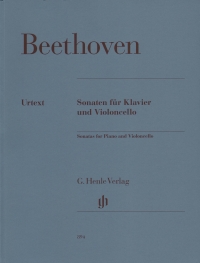 Beethoven Sonatas (complete) Cello & Piano Urtext Sheet Music Songbook