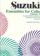 Suzuki Ensembles For Cello 3 Sheet Music Songbook